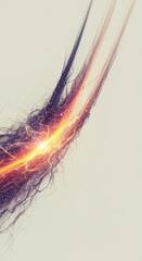 Dynamic digital visualization of complex wave patterns and energy flow, suitable for technology, science, data analysis, or modern art themes ,visualization ,technology ,digital