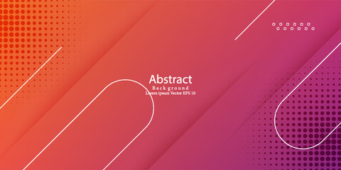 Abstract red gradient hexagonal background. Vector illustration