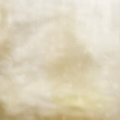 Soft golden beige background with gentle light effects and falling sparkles. Ideal for elegant holiday cards, winter designs, or festive digital backdrops.