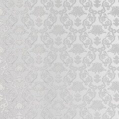 Elegant white embossed floral pattern with subtle texture. Perfect for wedding invitations, luxury packaging, Christmas decor, or classic background designs.