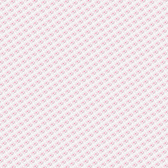 Seamless pink and white Christmas pattern with cute holiday ornaments and swirls, perfect for wrapping paper, festive backgrounds, and seasonal decorations.