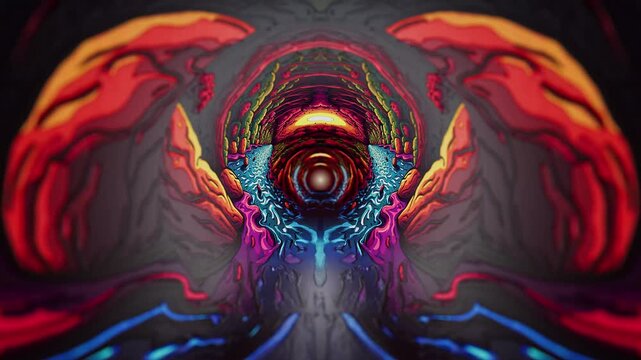 Psychedelic Seamless Looped Background