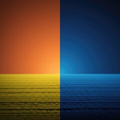 Abstract separation of color fields, representing a conceptual, minimalist distant boundary and the division of space ,graphic ,wallpaper ,abstract