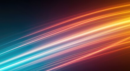 Dynamic abstract background featuring flowing bright lines and vibrant color gradients, symbolizing breakthrough moments and creative thinking ,potential ,technology ,texture