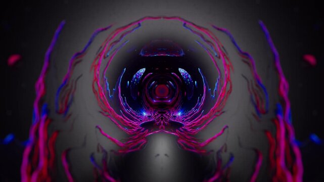 Psychedelic Planets Seamless Looped Background