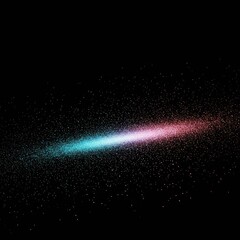 Abstract visualization of impermanence; ethereal particles slowly fading and scattering across a dark, deep space ,fadinglight ,blur ,moment