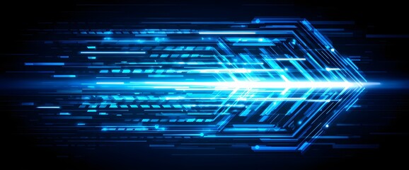 Obraz premium Abstract Blue Technology