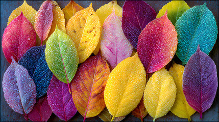 Colorful Autumn Leaves A Vibrant Tapestry of Seasonal Change.