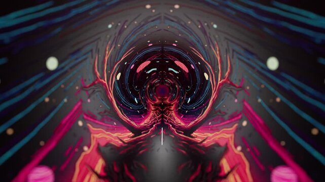 Psychedelic Tribal Seamless Looped Background