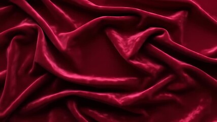 Luxurious Deep Pink Velvet Fabric With Soft Folds and Highlights - Powered by Adobe