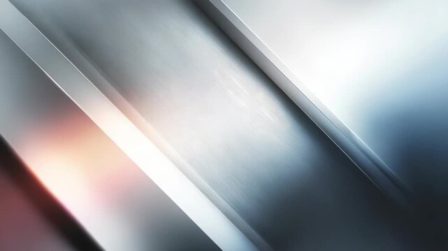 Diagonal brushed metal panels with smooth gradients create a contemporary and dynamic abstract background. Ideal for presentations, digital interfaces, or high tech branding visuals
