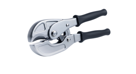 Heavy duty pipe cutter tool isolated on transparent background