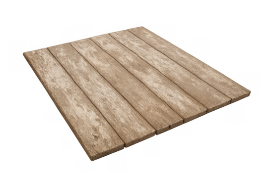 Wood plank surface for product display, rustic wooden table top background with natural texture, isolated on transparent