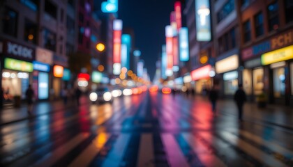 Real Urban Lights Turned into Artistic Abstraction