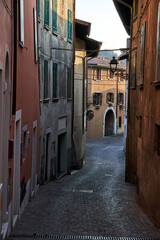 Narrow Street and Stone Buildings in San Felice del Benaco