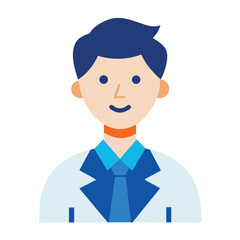 Male Doctor Vector Illustration ? Cartoon, Clipart & Line Art Design for Print.eps