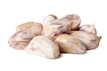 High-resolution photograph of boil tiger stripe peanut  isolate on white, taken with a high-resolution 45MP camera