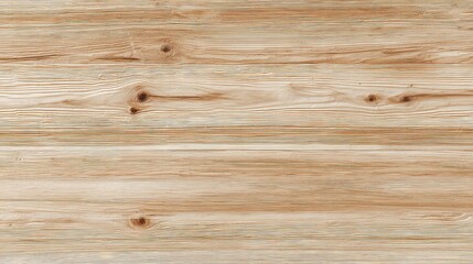 Fototapeta premium Smooth Natural Light Wooden Panel Background with Subtle Grain Patterns and Unique Knots for Elegant Design Projects