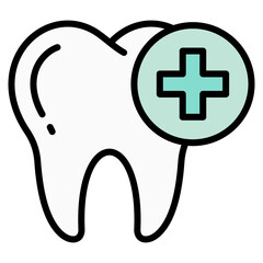 Dental Care Icon Element For Design