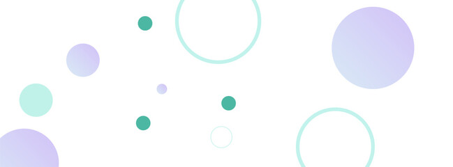 Geometric shape purple and green gradations colorful circle shape.modern background.