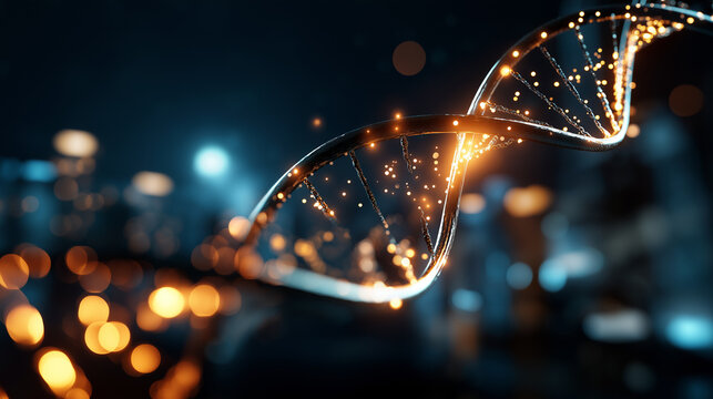 DNA sequencing contribution to oncology visualization faceless genetic composition defocused molecular background identifying cancer driver mutations genetic testing concept