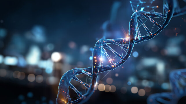 DNA sequencing contribution to oncology visualization faceless genetic composition defocused molecular background identifying cancer driver mutations genetic testing concept