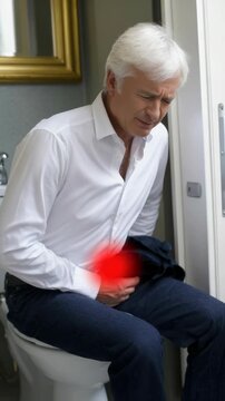 Silent challenge: male confronts prostate enlargement, urinary inflammation, genital contamination, bacterial invasion, persistent ache, medical condition, masculine disorder, internal distress,