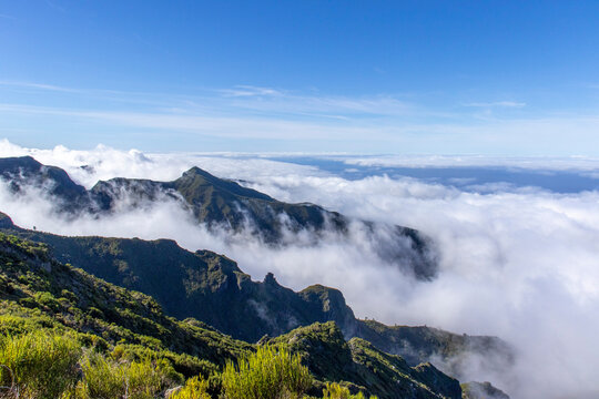 Pico Ruivo, Madeira&rsquo;s highest peak, offers breathtaking 360&deg; views of rugged mountains and cloud seas, reached by scenic trails from Pico do Arieiro or Achada do Teixeira.