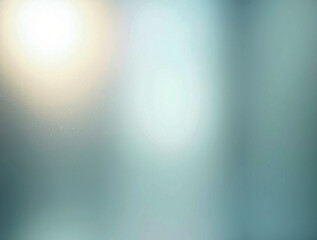 Frosted Glass Abstract Background with Bright Bokeh and Cool Teal to Warm Yellow Gradient Light Effect