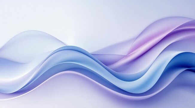A fluid gradient transitioning from soft white and lavender, into deeper hues of blue and purple, smoothly blending in a slow wave  