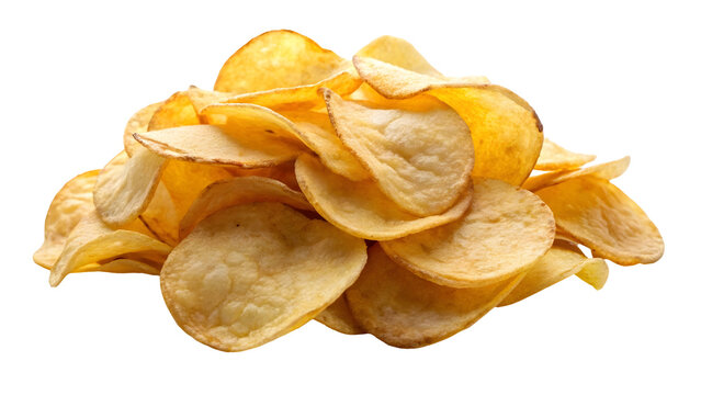 potato chips isolated on white - Powered by Adobe