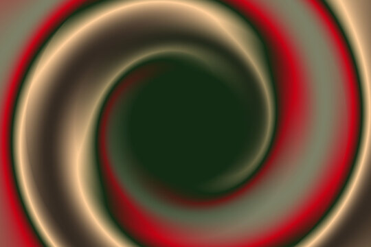 Dark Abstract Swirl with Golden and Red Gradient. Elegant Vortex Glow Digital Art Background - Powered by Adobe