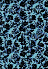 Blues Floral Pattern Abstract Blur effect 