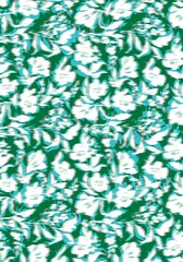 abstract green background with Abstract Flowers