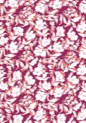 abstract background with red and white florals