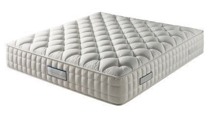 Fototapeta premium White mattress isolated on transparent background