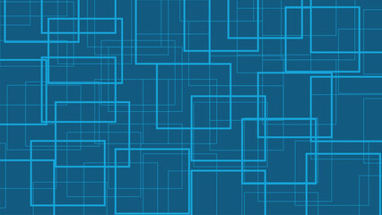 Futuristic geometric blue background with digital square pattern