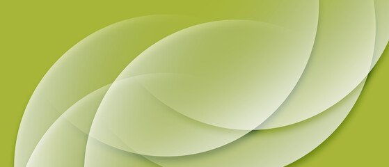 abstract green banner background with dynamic curve