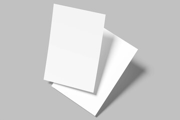 A4 Flyer Mockup Design Blank
