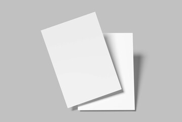 A4 Flyer Mockup Design Blank