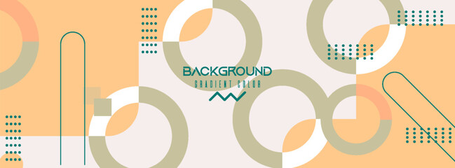 Simple abstract shape and line geometric background. modern trendy design