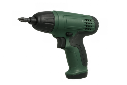 Cordless screwdriver providing power for diy projects, home repairs, and professional construction work on transparent background