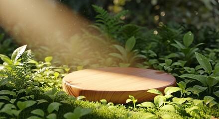 Sunlit Stage - A Natural Podium for Product Display.