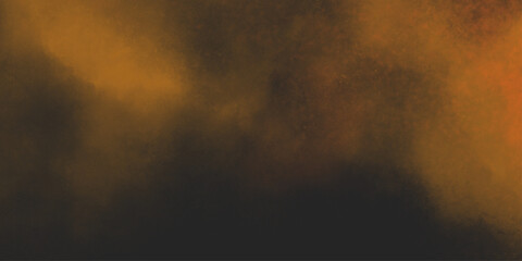 Brown texture. Orange powder explosion on black background. grunge and grainy abstract Flying through stormy brown clouds .
