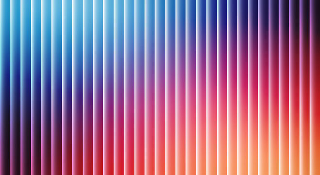 Dynamic Luminous Vertical Stripes with Smooth Rainbow Color Gradient Abstract Background - Powered by Adobe