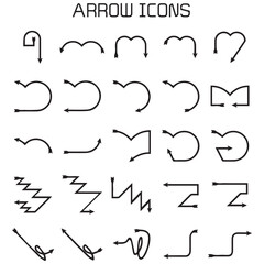 Circular Arrow Vector Icon Set