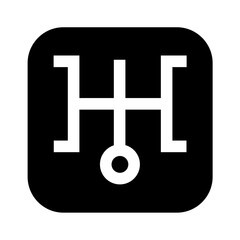 Uranus alchemy planet icon. Vector image