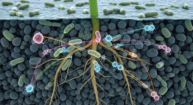 Rhizosphere bacteria communicating via quorum sensing