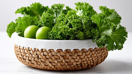fresh vegetable in a wicker basket