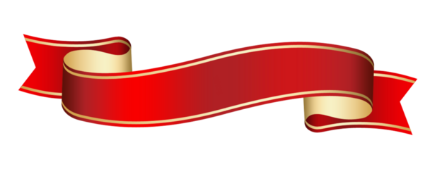 red ribbon banner